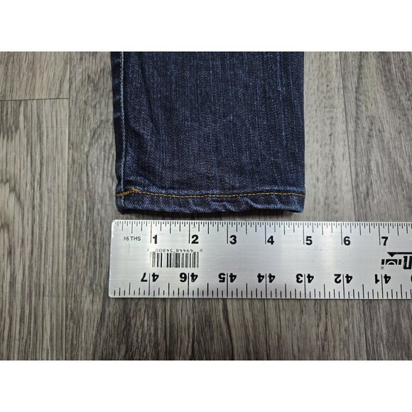 J Crew Toothpick Jeans Womens 26 Ankle Blue Skinny Stretch Denim Medium Wash - Picture 10 of 10